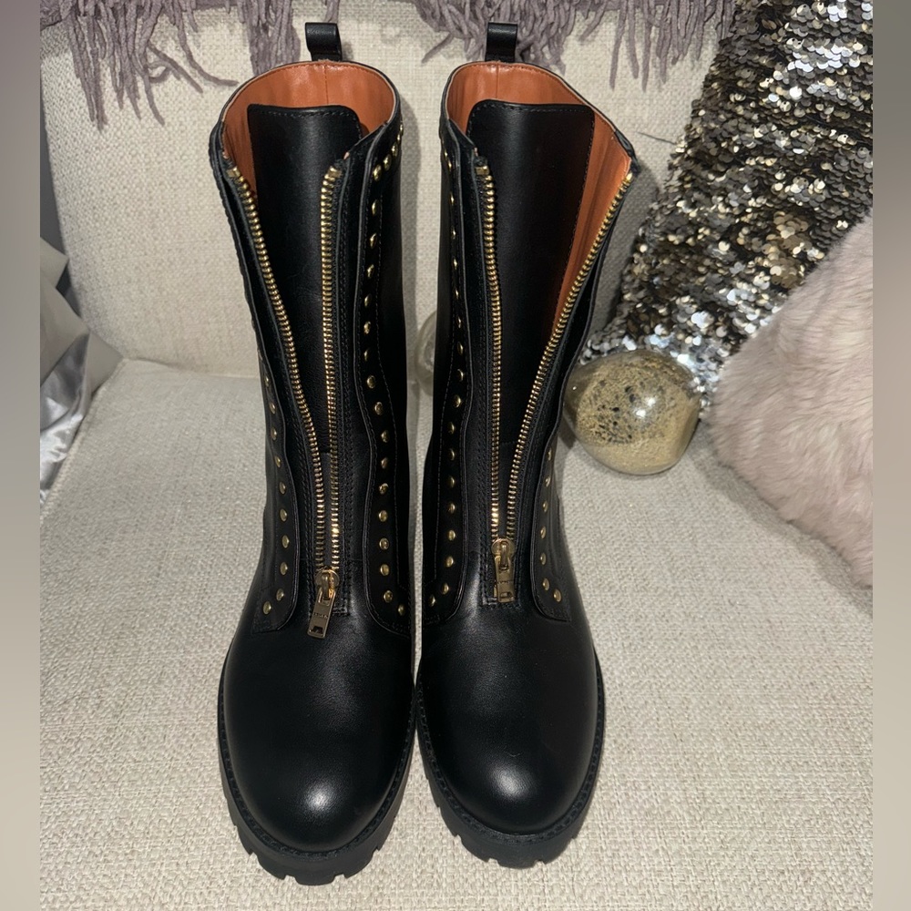 Coach Lara combat boots size 9